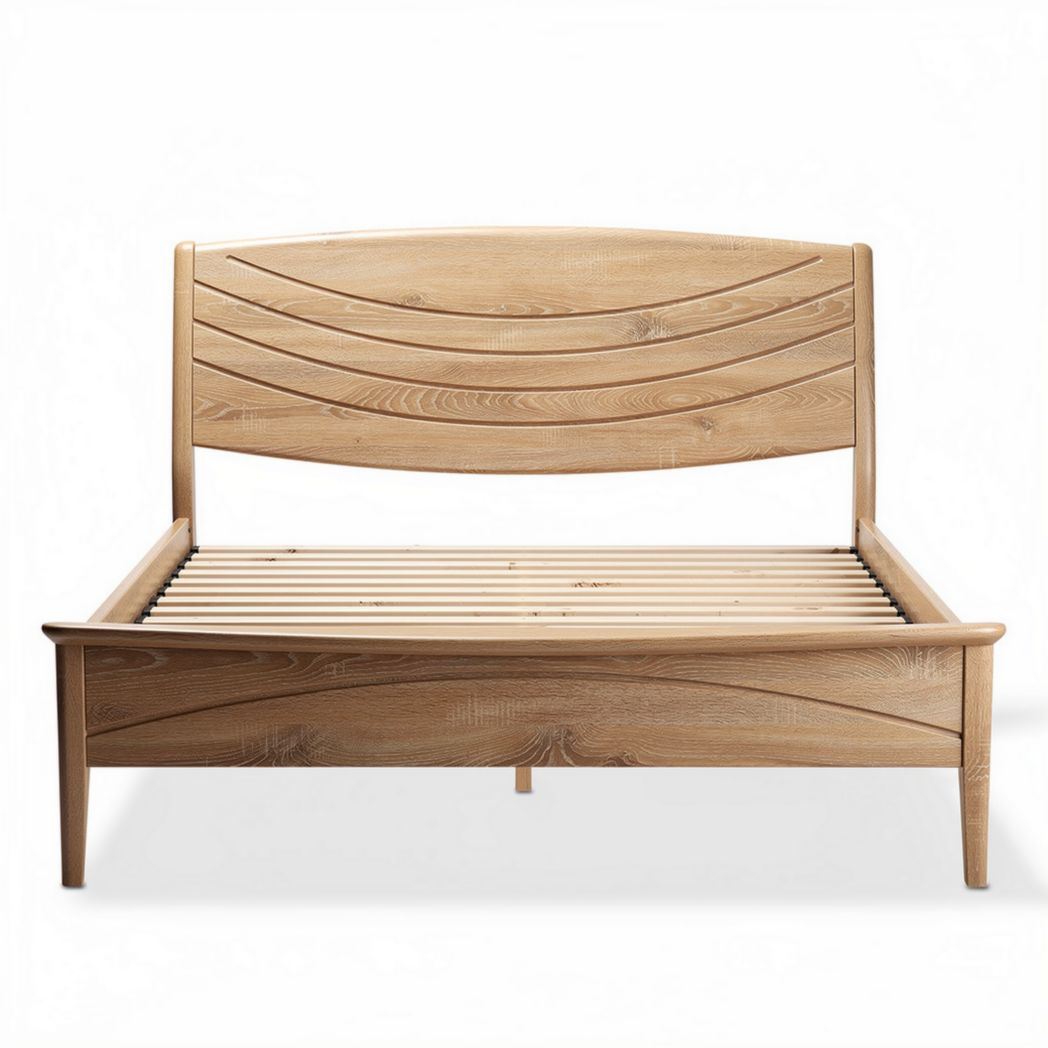 Lit en bois de pin dimensions 200 x 160 x 100 cm pour chambre moderne