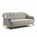Canapé en tissu bouclé gris 180 x 80 x 85 cm pour salon