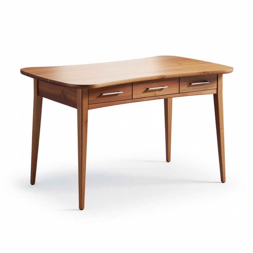 Table en bois de 120 x 60 x 75cm avec trois tiroirs pour bureau ou espace de travail