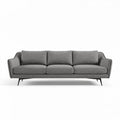 Canapé moderne en tissu gris avec coussins amovibles 200 x 85 x 85cm