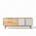 Meuble de rangement en bois avec portes miroir dimensions 150 x 40 x 50cm